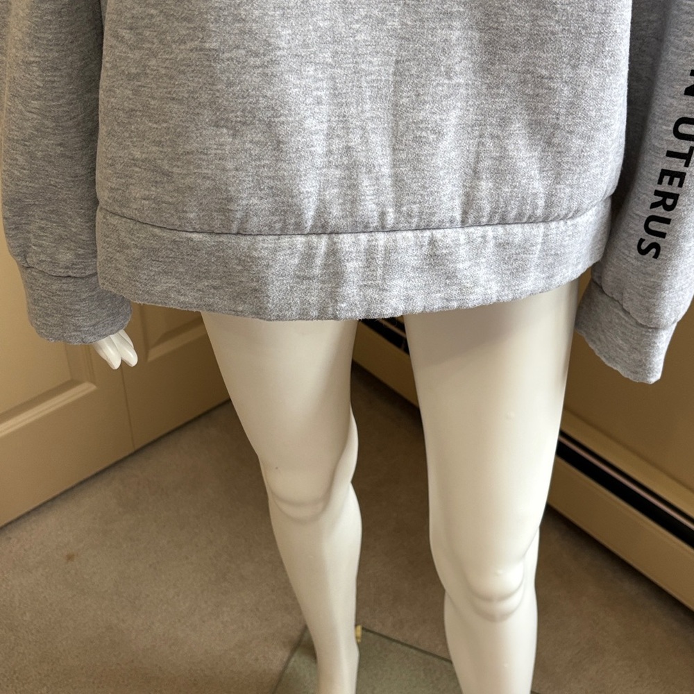 Gray 'Pro Roe 1973' Graphic Sweatshirt View 4